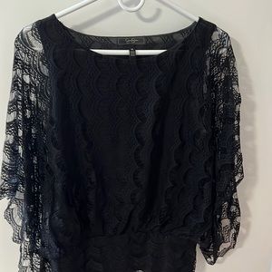 Women’s Jessica Simpson Black Short Sleeve Blouse - Size Medium